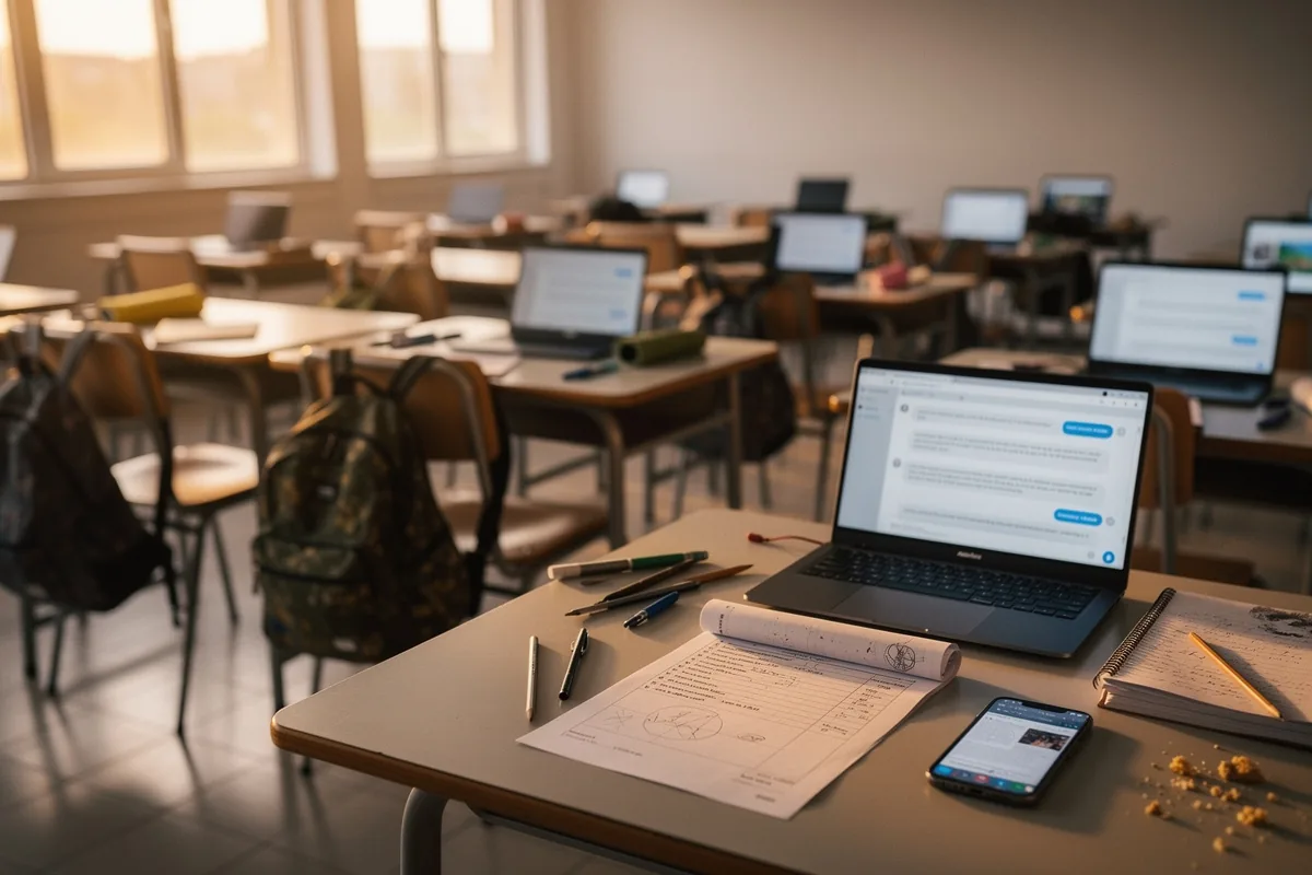 6 em cada 10 adolescentes dizem que fazer trapaça com IA é comum em suas escolas