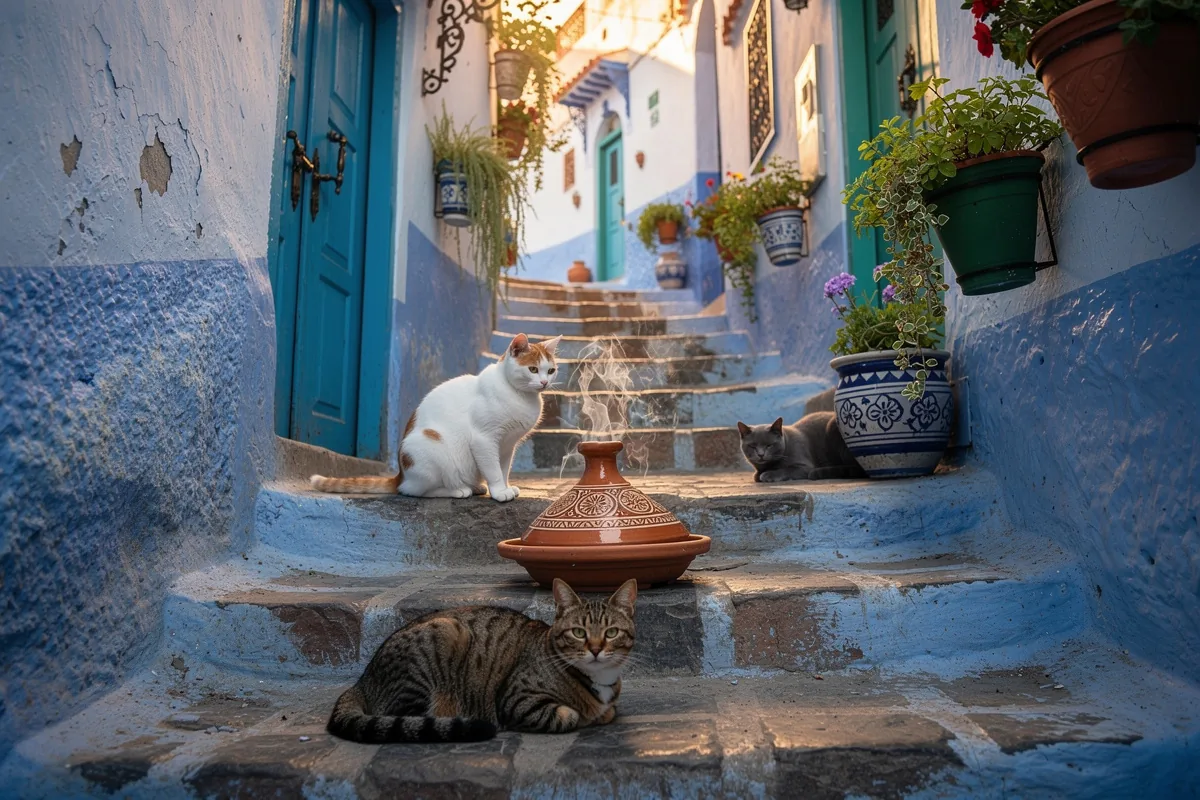 Chefchaouen: a cidade azul mais bonita do mundo, cheia de gatos e com uma gastronomia única