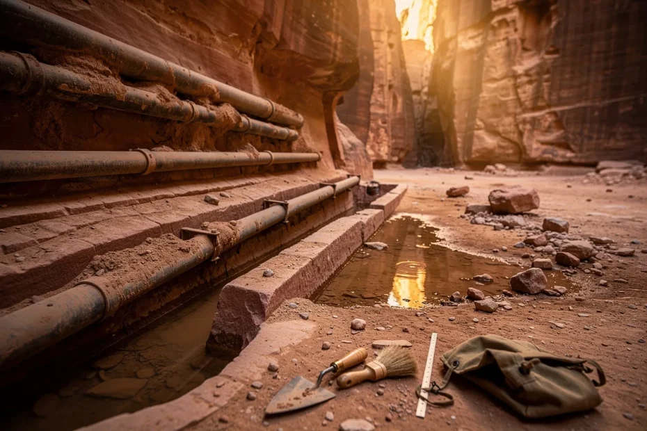 Emoção entre arqueólogos ao descobrir sofisticado sistema hídrico na mítica cidade de Petra