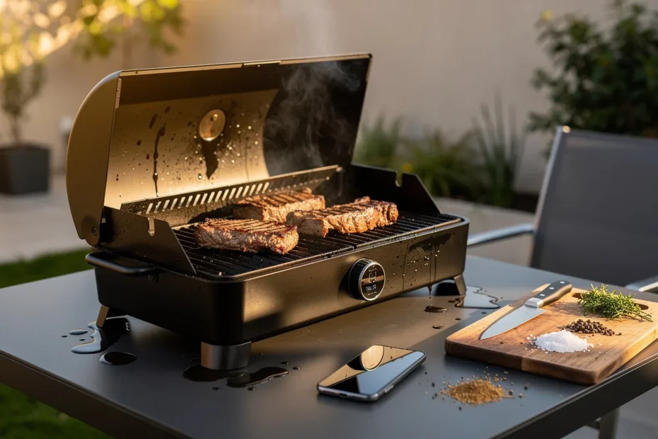 Nova parrilla com IA promete asado mais fácil e rápido sem carvão nem lenha