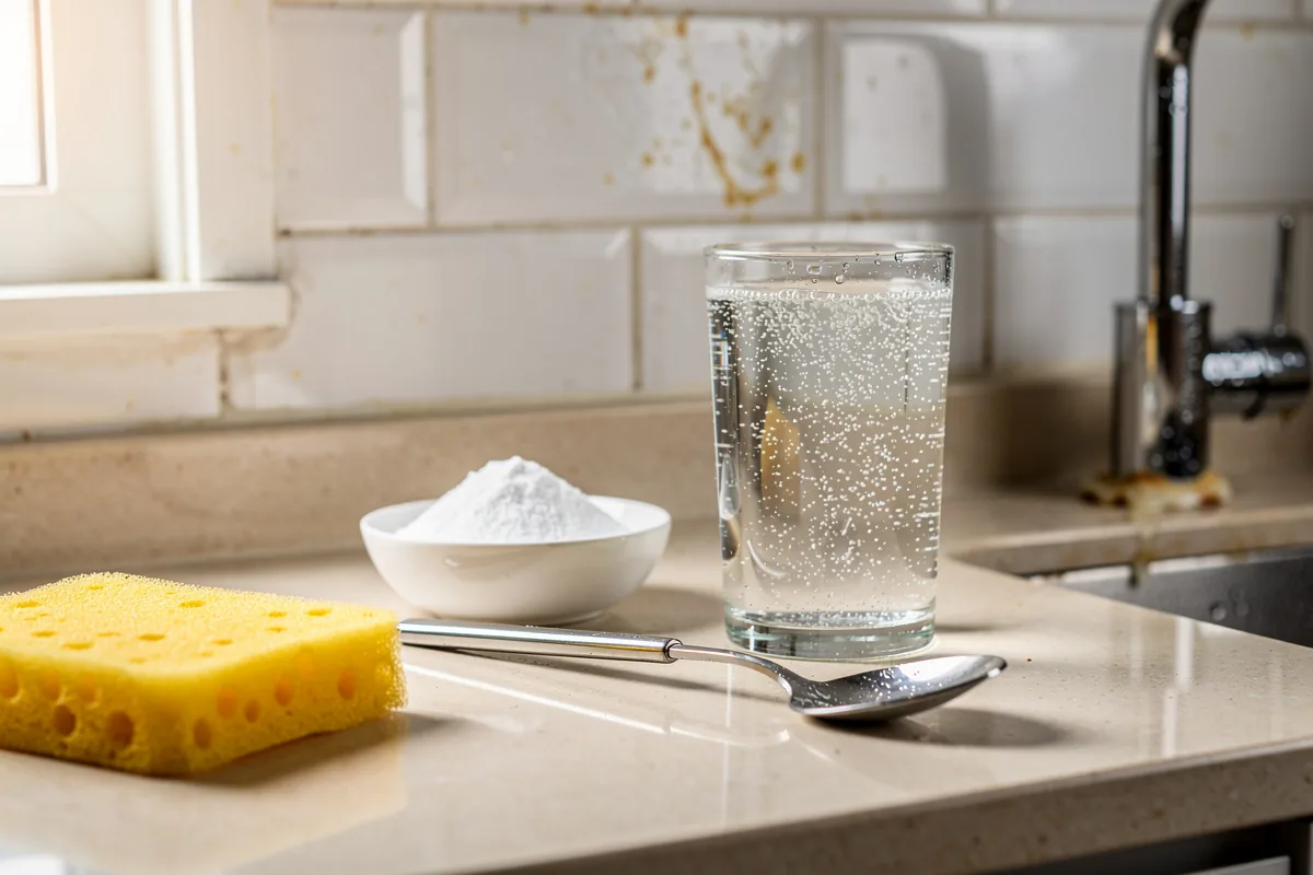 Para que serve misturar bicarbonato de sódio e água com gás